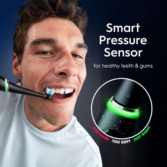 Oral-B iO 10 Black Electric Toothbrush with iO Sense Charger and Travel Case - Image 3