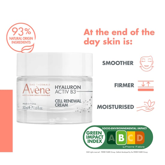 Avène Hyaluron Activ B3 Cell Renewal Cream for Radiant Skin - Image 4