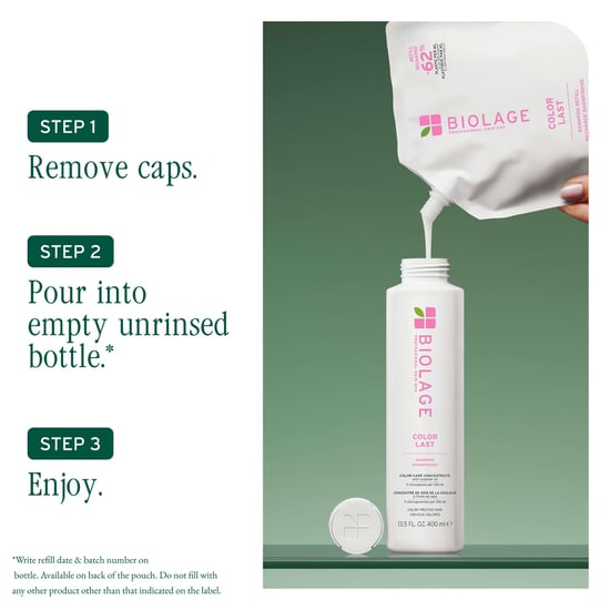Biolage ColorLast Low-pH Shampoo Refill for Coloured Hair, 500ml, with Soybean Oil Colour-Care - Image 2
