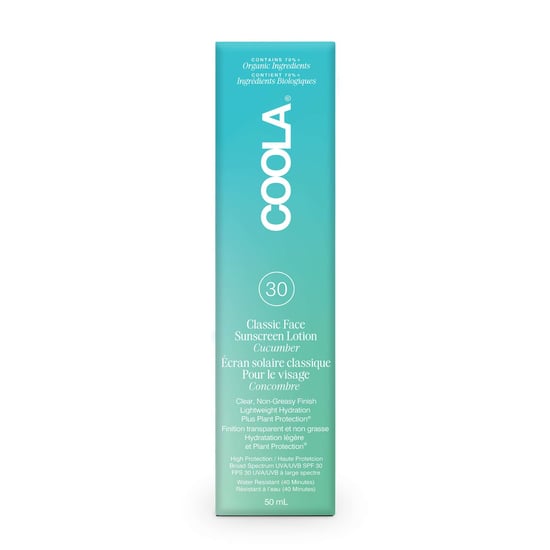 Coola Organic Cucumber Face Lotion SPF 30 - Lightweight Sun Protection - Image 3