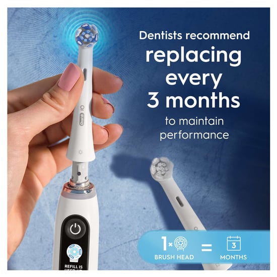 Oral-B iO Ultimate Clean Replacement Brush Heads, White, 4 Pack - Image 4