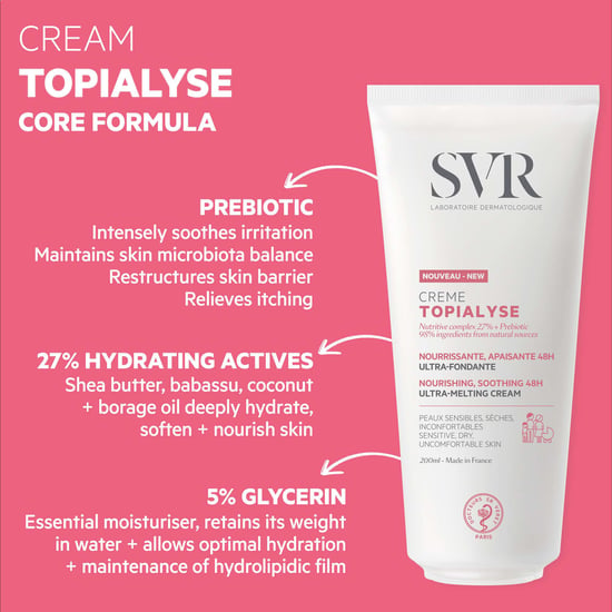 SVR Topialyse 48H Soothing Cream for Dry Skin - 200ml - Image 3