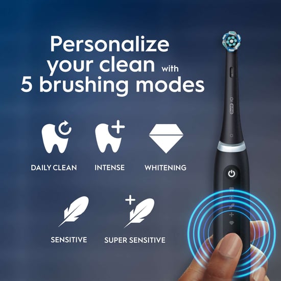 Oral-B iO5 Black Electric Toothbrush with Smart Pressure Sensor and A.I. Brushing - Image 4