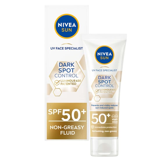 Nivea Sun Care Luminous630 SPF50+ Face Fluid 40ml - Spot Control & UV Protection - Image 2