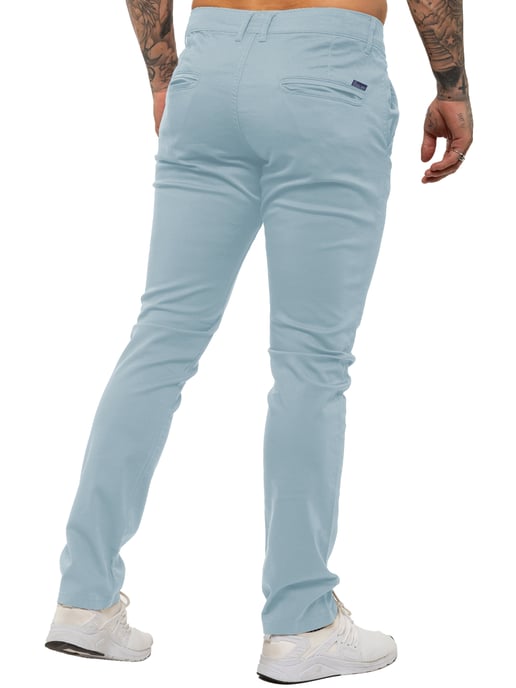 Enzo Heren Slim Fit Stretch Chino - Image 4