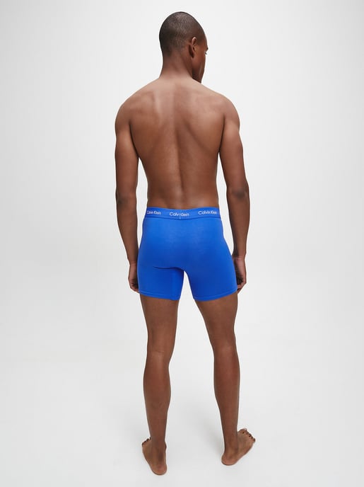 Calvin Klein 3-pack Boxerbriefs - Middelhoog - Katoen Stretch, Zwart/Blauw - Image 3