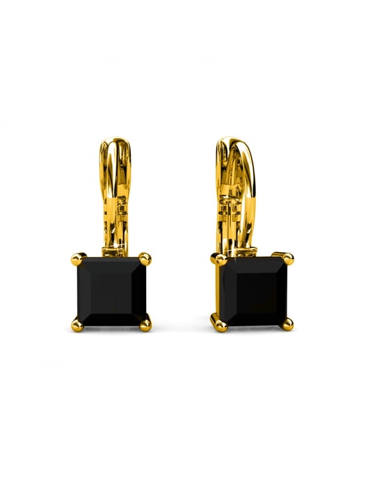 Fyrkantigt set och låda - guld och svart - Image 5