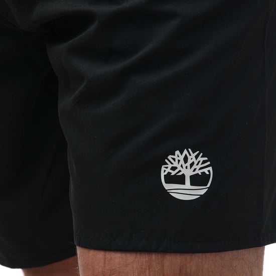 Men's Timberland Sunapee Lake Solid Swim Shorts in Black