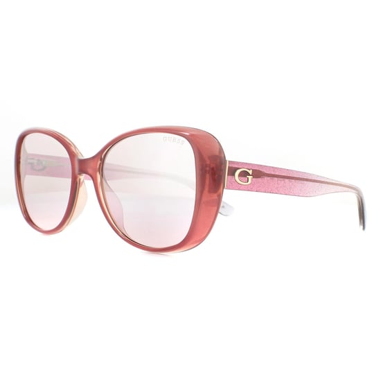 Guess Square Womens Pink Pink Brown Gradient Sunglasses - Image 2