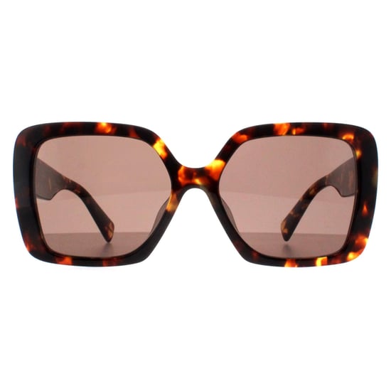 Miu Miu Square Womens Honey Havana Dark Brown MU10YS
