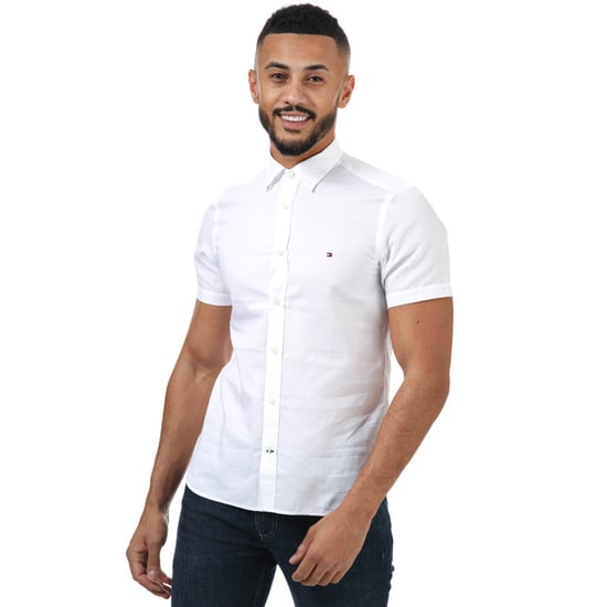 Men's Tommy Hilfiger Slim Travel Oxford Shirt in White