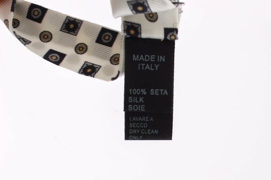 Dolce & Gabbana Wit Zijde Strik Leder Herenriem Geschenkverpakking - Image 5