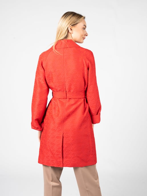 Pinko Trenchcoat Tandil Dam Röd - Image 4