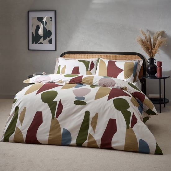 Hoem Meta Abstract Cotton Rich Duvet Cover Set - Image 1
