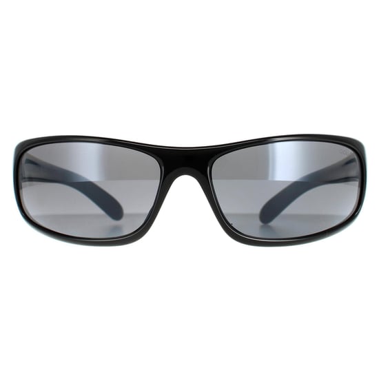 Bolle Wrap Mens Shiny Black Polarized TNS Sunglasses - Image 1