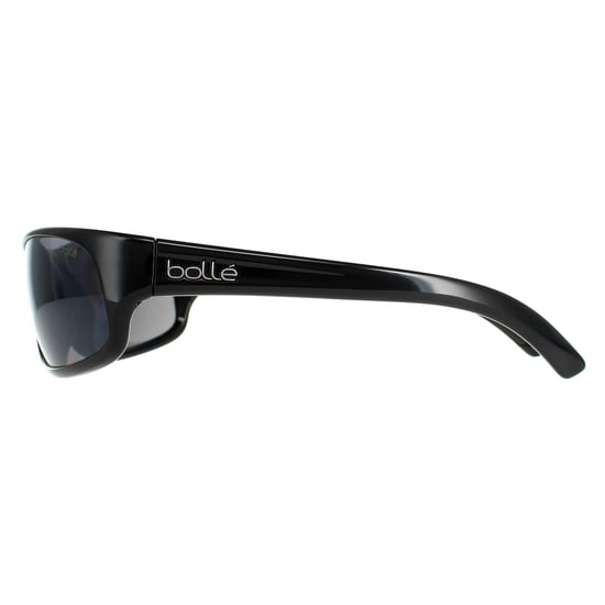 Bolle Wrap Mens Shiny Black Polarized TNS Sunglasses - Image 3