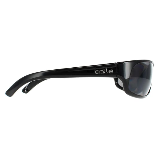 Bolle Wrap Mens Shiny Black Polarized TNS Sunglasses - Image 4