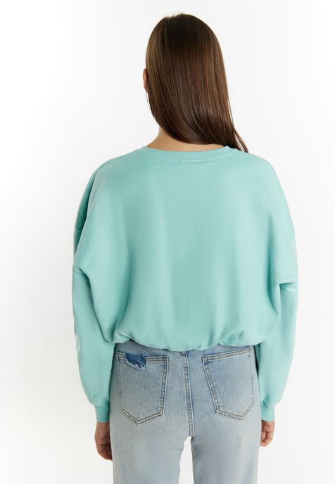 Mymo Cropped sweatshirt Dames aqua - Image 4