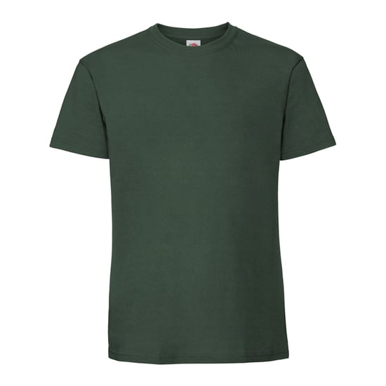Fruit of the Loom Mens Iconic Premium Ringspun Cotton T-Shirt (Bottle Green) - Image 1