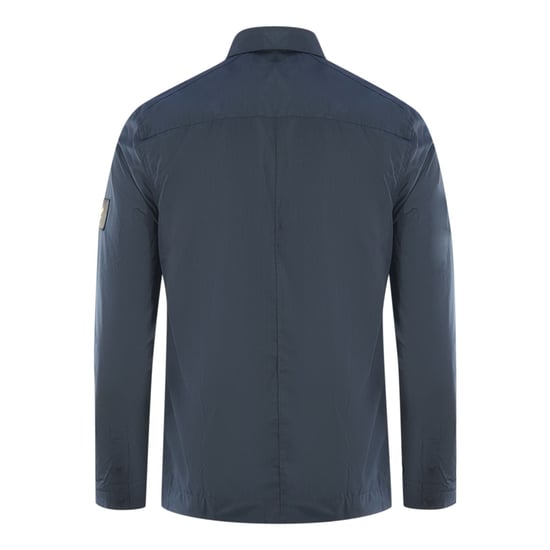 Lyle & Scott Cotton Ripstop Navy Blue Overshirt Jacket - Image 2