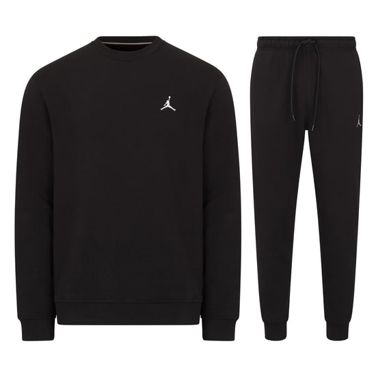 Jordan Brooklyn Fleece Men's Crew Neck Tracksuit in Black - Image 1