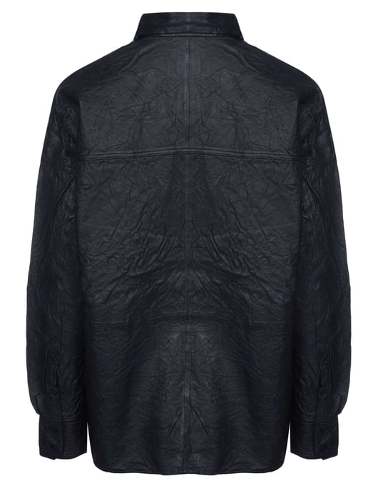 Zadig & Voltaire blouse TAMARA CUIR FROISSE zwart - Image 2
