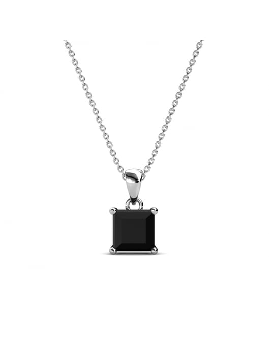 Simple Square Calle Set - Silver och svart kristall - Image 5