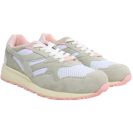 Diadora LC23 N9002 Heren Wit/Roze Sportschoenen - Image 4