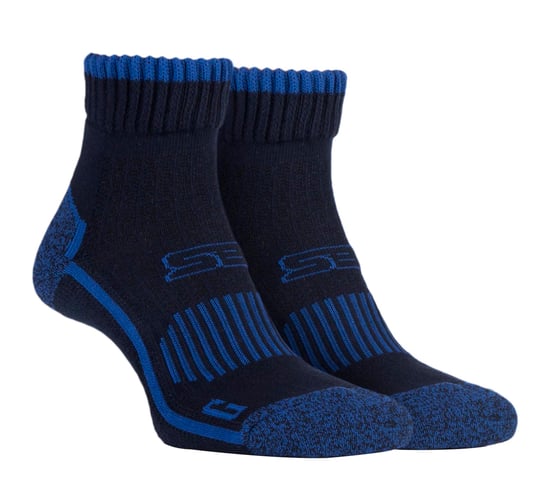 Storm Bloc Mens Cotton Rich High Ankle Length Hiking Trekking Socks - Image 1