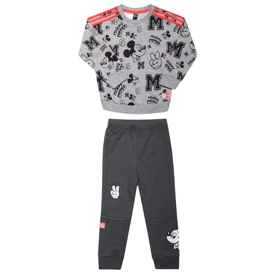 Boy's adidas Baby Disney Mickey Mouse Jogger Set in Grey