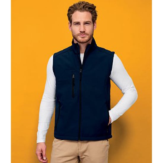 SOLS Heren Rallye Soft Shell Bodywarmer Jacket (Franse marine) - Image 3