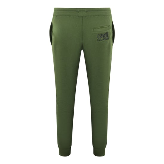 Cavalli Class Tryckt Logotyp Olivgrön Sweatpants - Image 2