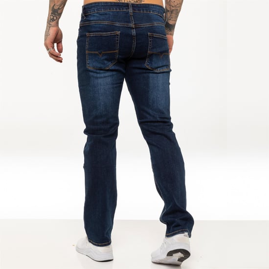 Kruze Heren Rechte Benen Stretch Jeans - Image 2