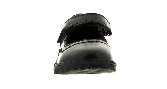 Love Leather Dotty Girls Kids Leather School Shoes Black