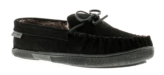 Hush puppies leren heren pantoffels zwart - Image 1