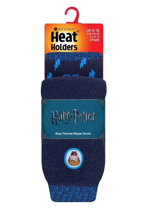 Heat Holders - Childrens Character Non Slip 2.3 TOG Winter Warm Thermal Slipper Socks with Grippers - Harry Potter Boys - Image 2