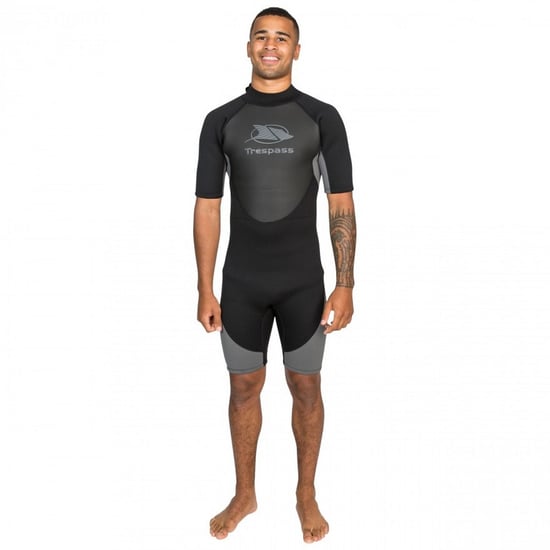 Trespass Scuba Mens 3mm Short Wetsuit (Black)