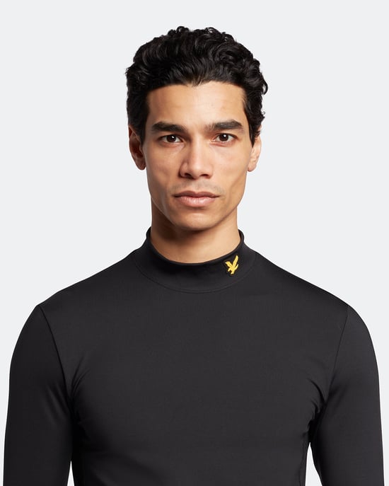 Lyle & Scott – Tekniskt underställ i svart - Image 4
