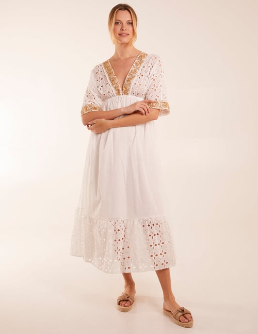 V-Neck Short Sleeve Dress