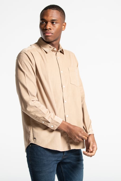 Cotton Long Sleeve Corduroy Shirt