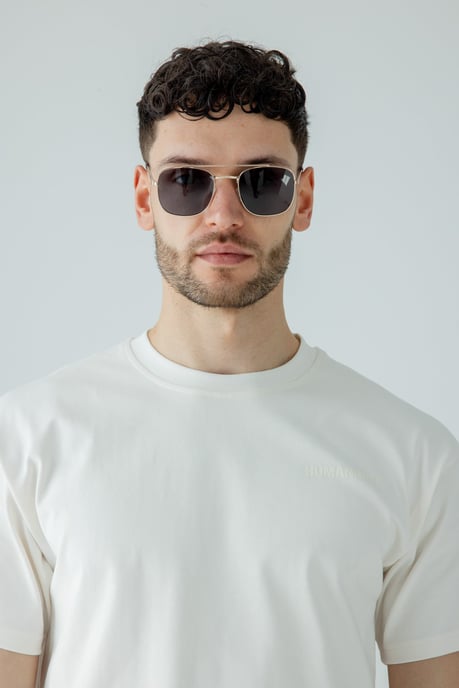 Metal Frame Aviator Style Square Sunglasses