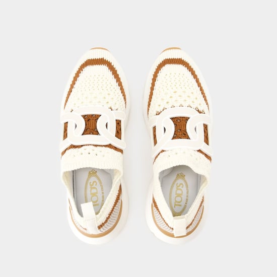 Sport Run Sneakers - <#Tod's#> - Canvas - Beige - Image 5