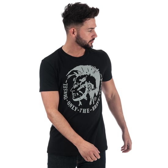 Men's Diesel T-Diego-FO T-Shirt in Black - Image 1