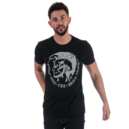 Men's Diesel T-Diego-FO T-Shirt in Black - Image 5