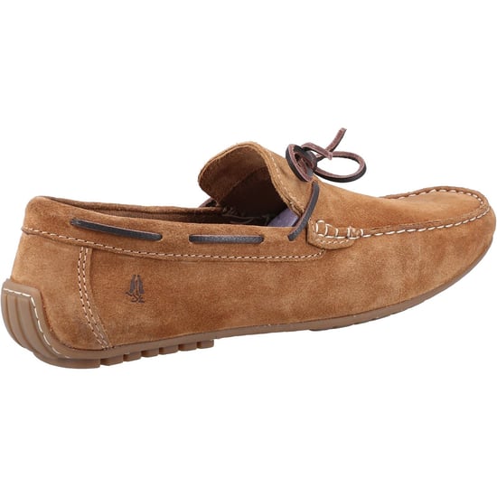 Hush Puppies Reuben Suede Men's Tan Boat Shoes - Image 2