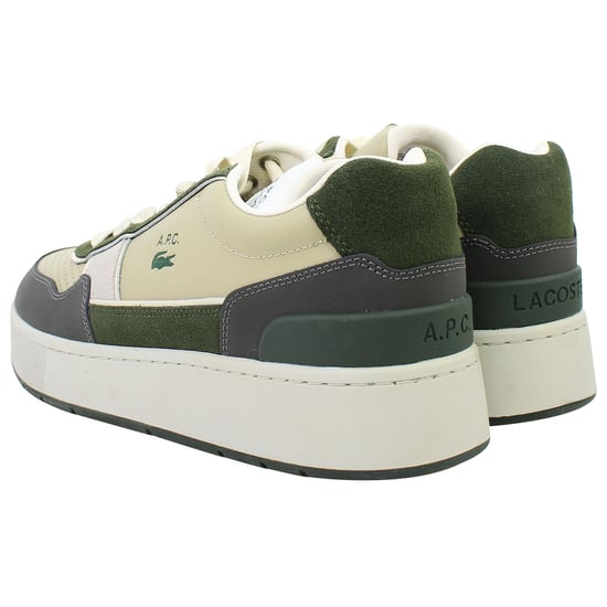 Lacoste Ace Clip 0822 2 SMA Mens Khaki Trainers - Image 3