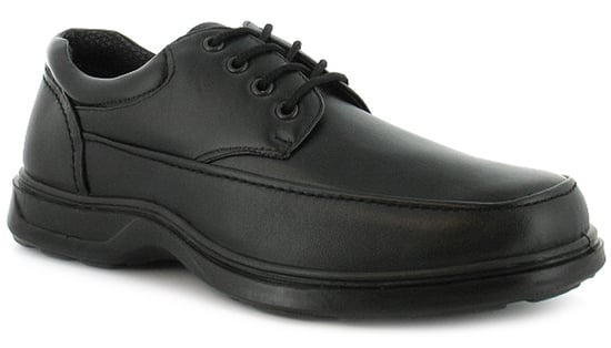 Mens/Gents Black Lace Up Comfort Fit Casual Shoes. Wider Fitting.