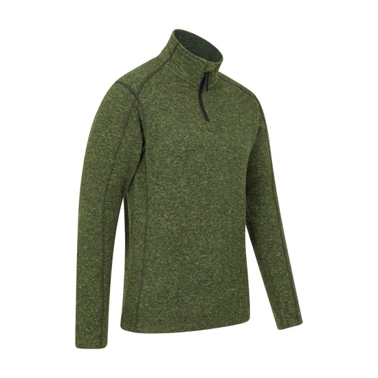 Mountain Warehouse Herr Idris II Halvdraget Fleece Topp (Mörk Khaki) - Image 3