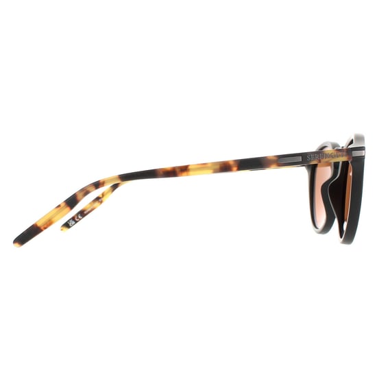 Serengeti Round Unisex Black Mossy Oak Mineral Polarized Drivers Brown Raffaele Sunglasses