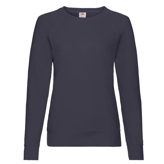Fruit of the Loom Dames/Dames Lichtgewicht Lady Fit Raglan Sweatshirt (Deep Navy) - Image 1